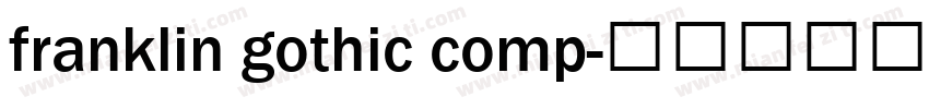 franklin gothic comp字体转换